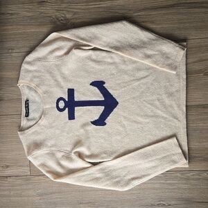 Hannah Rose 100% Cashmere Anchor Sweater